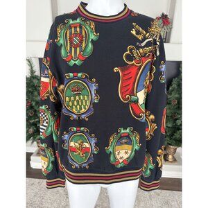 Dolce & Gabbana  Sweater Baroque Heraldic Shield & Crest Size IT 52